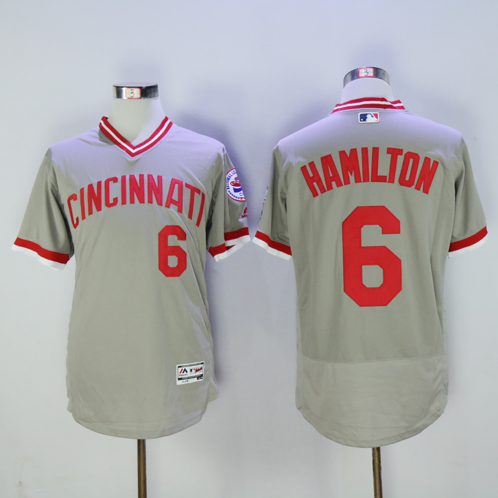 cincinnati reds grey jersey