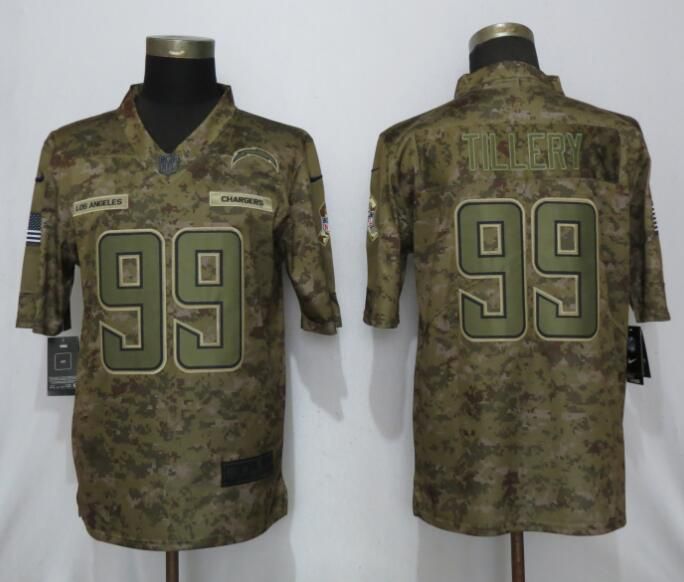 chargers military jersey