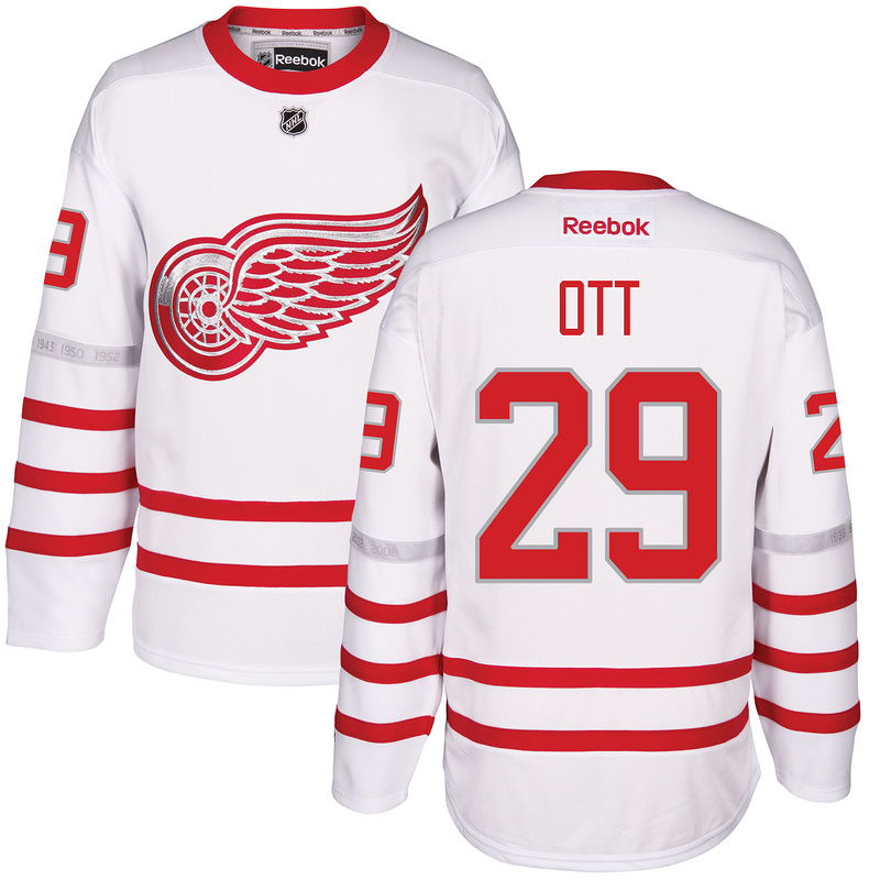 red wings white jersey