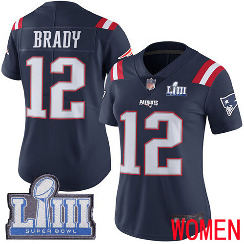 Men's New England Patriots Tom Brady Nike White Super Bowl LIII Bound Game  Jersey