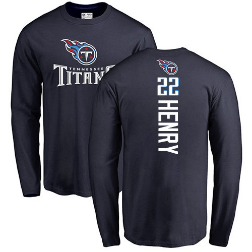 Derrick Henry Tennessee Titans Youth Replica Player Jersey - Navy