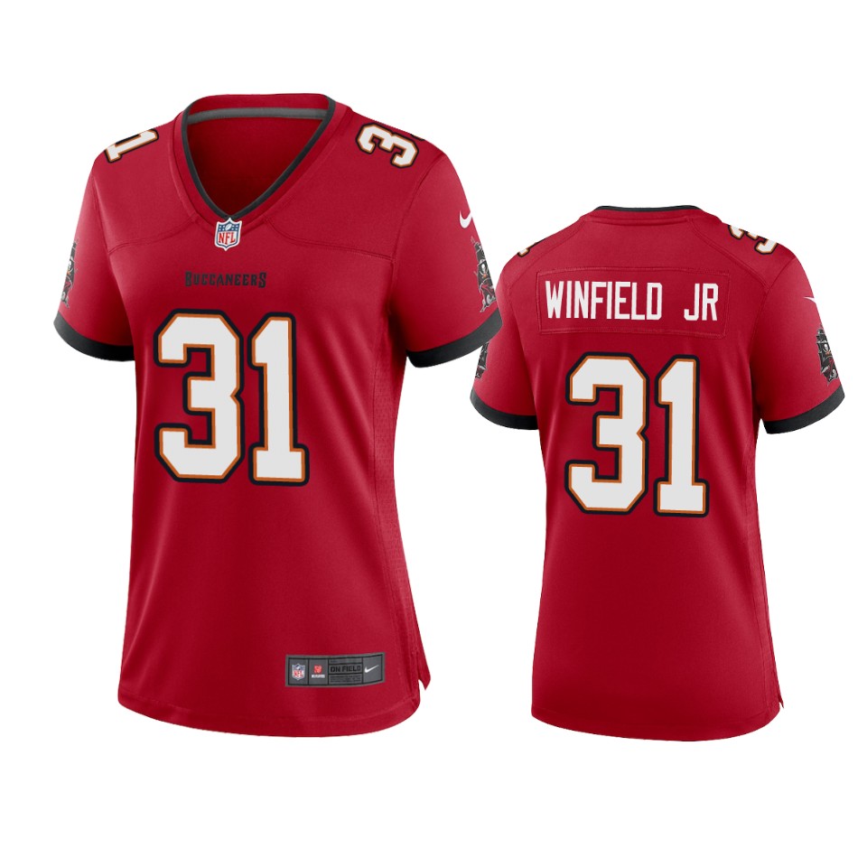 Nike women Tampa Bay Buccaneers 31 Antoine Winfield Jr. Red 2020 NFL ...