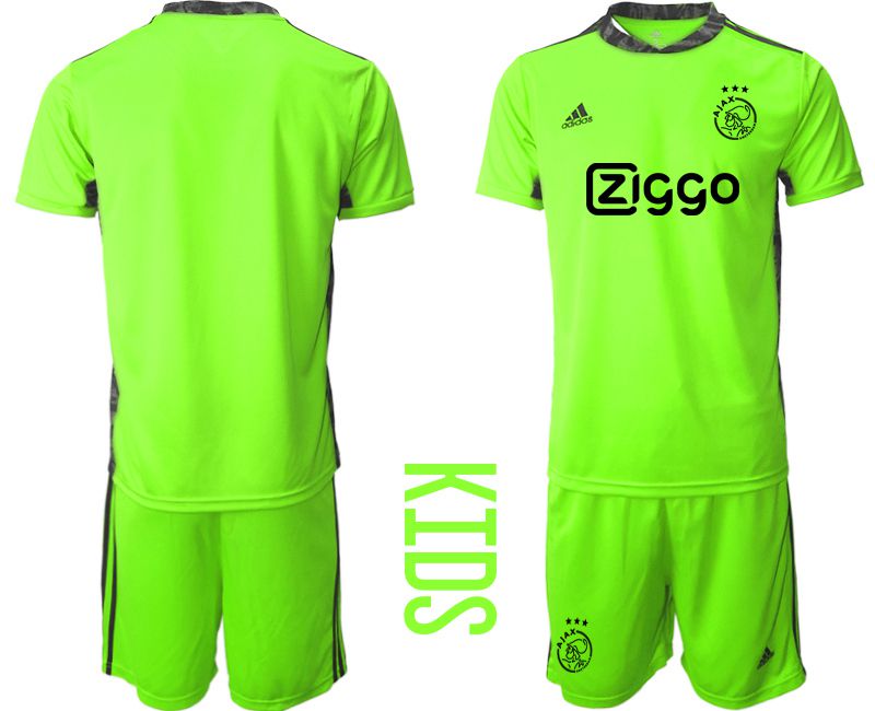 Youth 2020-2021 club ajax fluorescent green goalkeeper ...