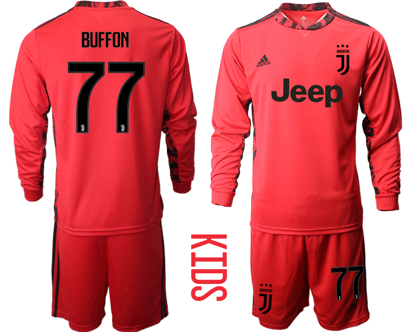 Youth 2020-2021 club Juventus red long sleeved Goalkeeper ...