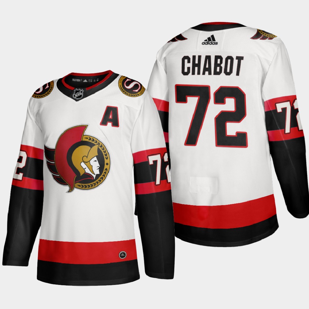 Ottawa Senators 72 Thomas Chabot Men Adidas 2020 Authentic ...