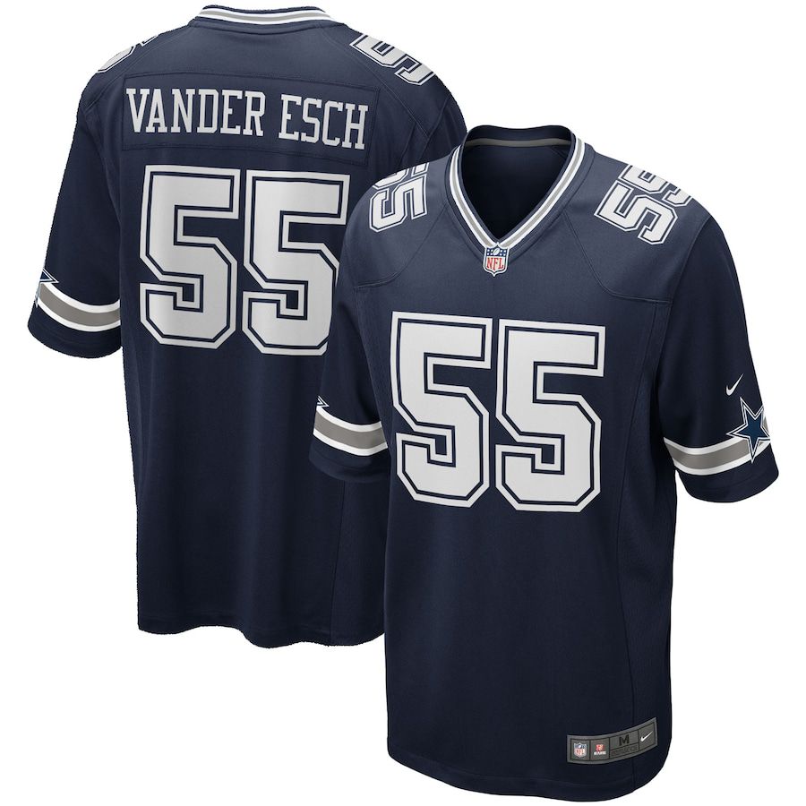 Men's Leighton Vander Esch Navy Dallas Cowboys Big & Tall Name & Number T- Shirt