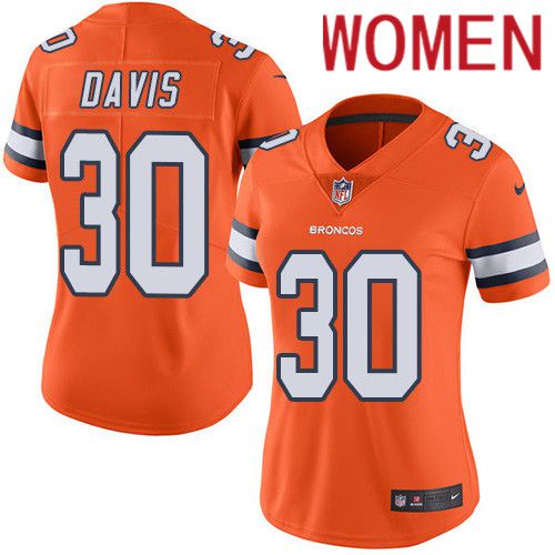 Terrell Davis Denver Broncos Nike Orange Jersey